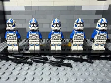 LEGO STAR WARS 501st Jet Clone Trooper 2020 Lot of 5 w/ Long Blasters