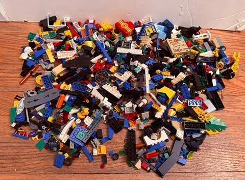 LEGO Bulk Lot of 2 Pounds Bricks Parts and Pieces Genuine 2 Lbs Egyptian Police
