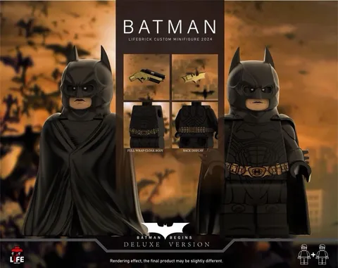 CUSTOM LEGO DARK KNIGHT BATMAN MINIFIGURE SET LIFEBRICK DC COMICS