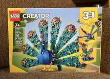 LEGO Creator 3-in-1 Exotic Peacock NEW Factory Sealed and Retired! #31157