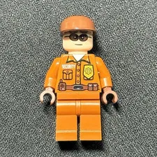LEGO Batman the video game 2006-2006 Orange Security Guard NPC Pad printed.