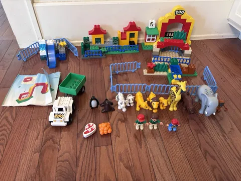 Lego Duplo 6157 Big Zoo Animals People Vehicle