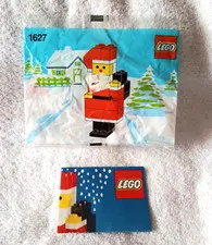 LEGO Santa Claus Package and Instruction Manual ONLY 1627 From 1989