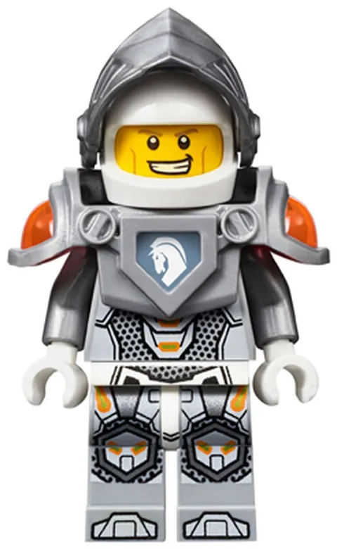 LEGO [No Color/Any Color] Lance Richmond - Flat Silver Visor and Armor nex001 Us