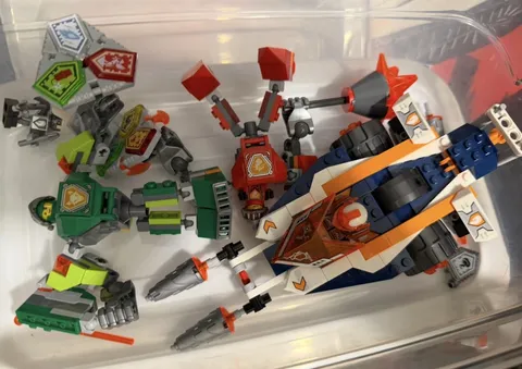 LEGO Nexo Knights Lot 3 - Green Mech Blue Drill Red Lava Smasher