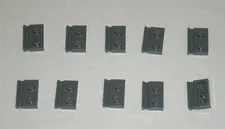 LEGO NEW 1x2 Dark Stone Grey Plate With Door Rail (10x) 4543086 Brick 32028