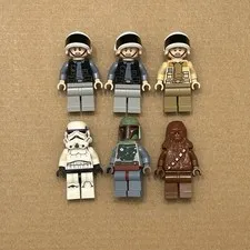 LEGO Star Wars OT Minifigure Lot Boba Fett Chewbacca Stormtrooper Rebel Trooper