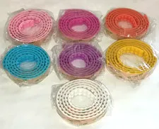 Lot of 7 Rolls 3M Lego Display Tape White Yellow Blue Purple Pink Orange Magenta