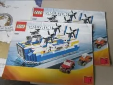 Lego Building Instructions Creator 4997 Hovercraft Parts 1 and 2