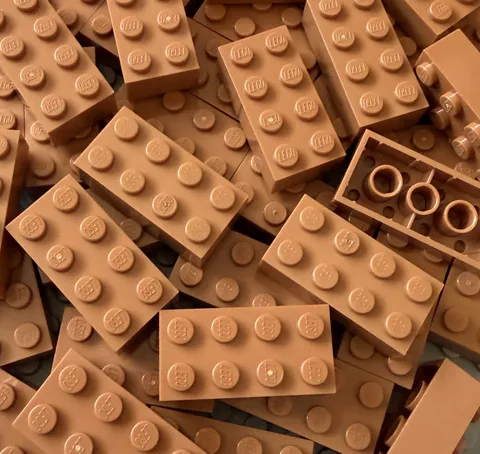 100% Authentic Lego Basic Bricks 2x4 Building Blocks 50 Pieces #3001