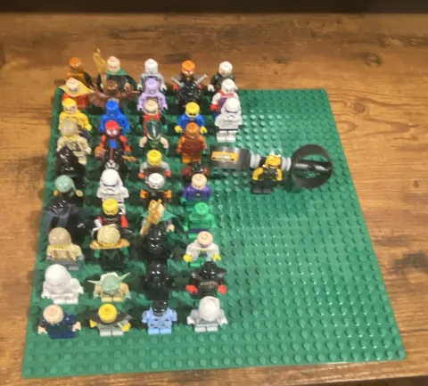 LEGO Mixed Minifigure Lot w/ A.I.M. Accessory 44 figs
