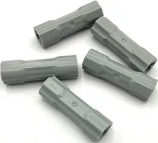 Lego 5 New Light Bluish Gray Technic Axle Connectors 3L Parts