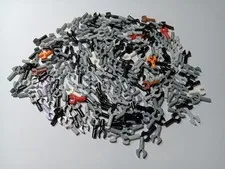 LEGO BULK LOT 230 MECHANICAL CLAW WITH CLIP BAR 1L #48729 MIXED COLORS