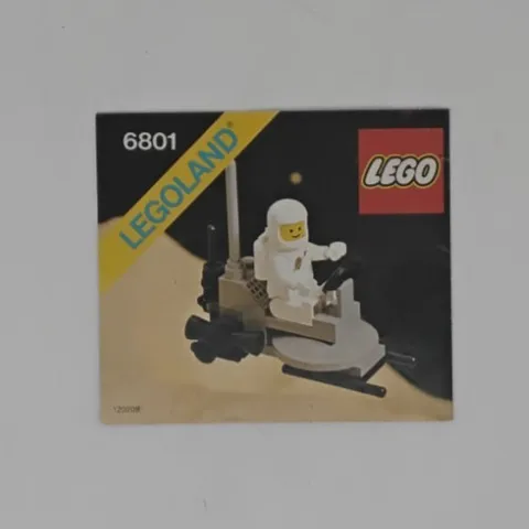 Vintage Lego Space Instructions Only 1980s Legoland 6801 No Bricks