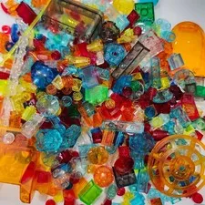 Bulk Lego:  Translucent - Sorted, 15oz, Primarily Smalls, Flats, Studs