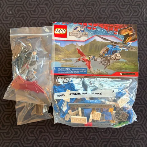 LEGO Jurassic World:  Pteranodon Capture - 75915 - 100% Complete w/ Manual