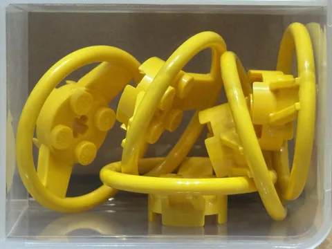 LEGO Parts - Yellow Vehicle, Steering Wheel 2 x 2 Center - No 67811 - QTY 5