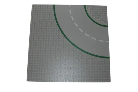 Lego® Street Base Plate Pad 32x32 Curve without Footway GREY