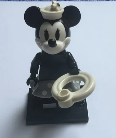 Lego "VINTAGE MINNIE MOUSE" Minifigure; Disney Series 2, Retired;Collectible