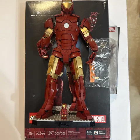 Pre-owned LEGO Marvel Iron Man Mark 3 Collectors' Edition 76344