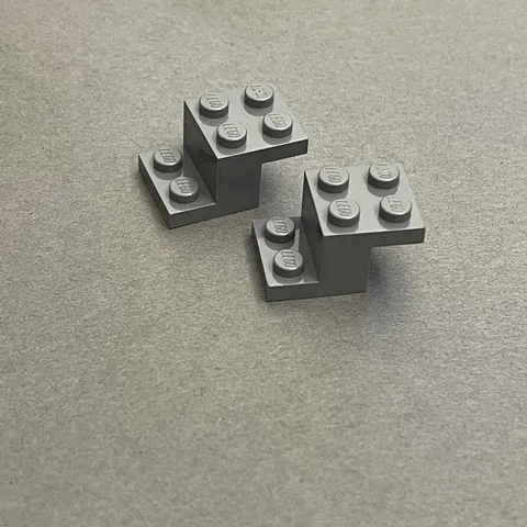 Lego 18671 Dark Gray Replacement Parts Pieces Lot of 2