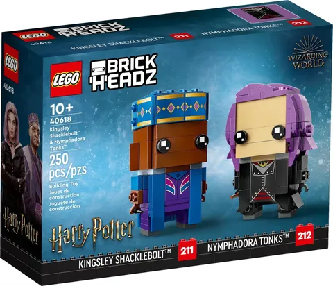 LEGO Brickheadz Harry Potter Kingsley Shacklebolt and Nymphadora Tonks Set 40618