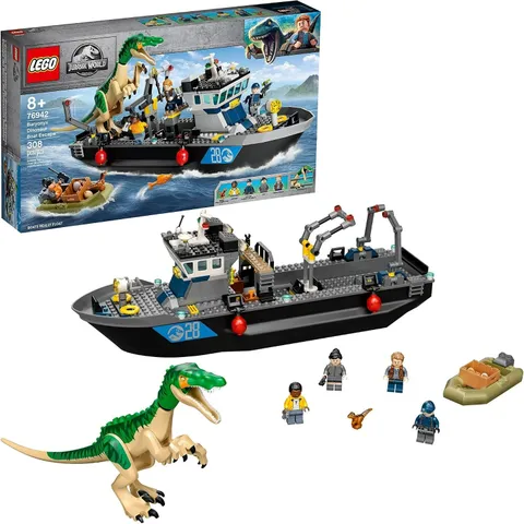 LEGO Jurassic World: Baryonyx Dinosaur Boat Escape (Set 76942) - Brand New, Dama