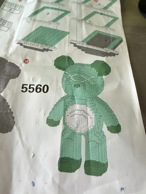 LEGO UpandUp 5560 Green/White Bulk Lot in Bag w/ Instruction Sheet