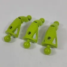 3X LEGO Bionicle LIME Green Toa Nuva Leg Section Part Lot 43557 8567