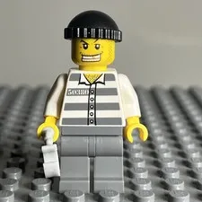 lego Minifigure City Police Jail Prisoner 50380 Cty0040 - 1D