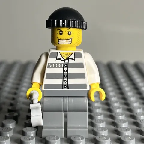 lego Minifigure City Police Jail Prisoner 50380 Cty0040 - 1D