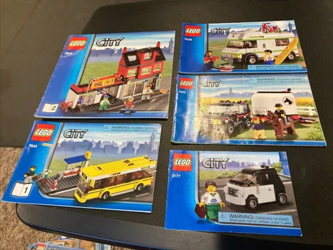 2009 LEGO City 3177 7635 7639 7641 (1-2) Corner manual only No Bricks Lot 007