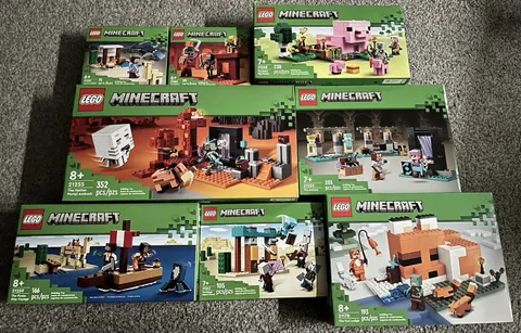 Lego Minecraft Lot Of 8 Sets NEW SEALED