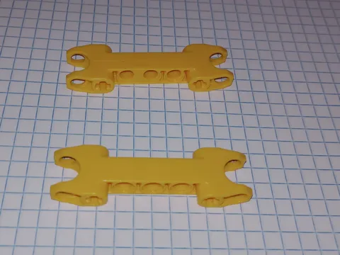 2 Bright Lt Orange Lego 61054 2x7 Technic Axle Pin ConnectClosed Side Axle Holes