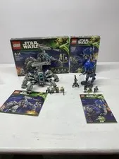 LEGO Star Wars: Umbaran MHC (75013) and AT-RT (75002) with figures, BA and original box
