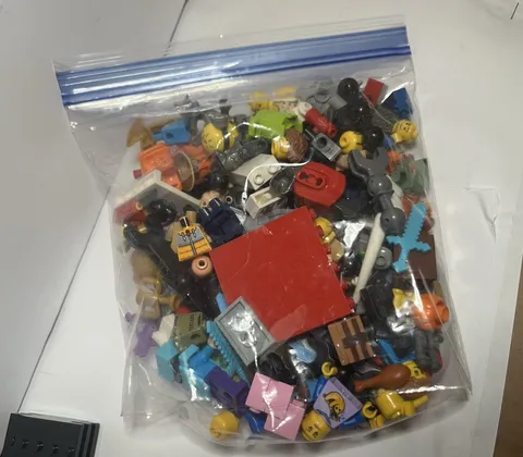 lego bulk mixed lot parts & pieces minifigure parts bag multicolor