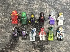 LEGO Ninjago Minifigure Lot of 12, NRG Cole, Ninja, Serpentine - All Authentic