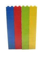 Lego Duplo Bricks Blocks Classic Colors 2x2 brick Lot of 40