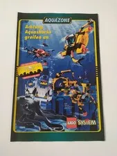 Rare Advertising Flyer Advertising Sheet LEGO System Aquazone 6190 6145 6195 1997