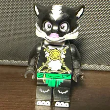 LEGO Minifigures Black Skunk Suit Minifigure with Green Legs