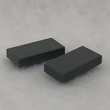 LEGO 3069b Dark Bluish Gray Tile 1 x 2 with Groove (x2)