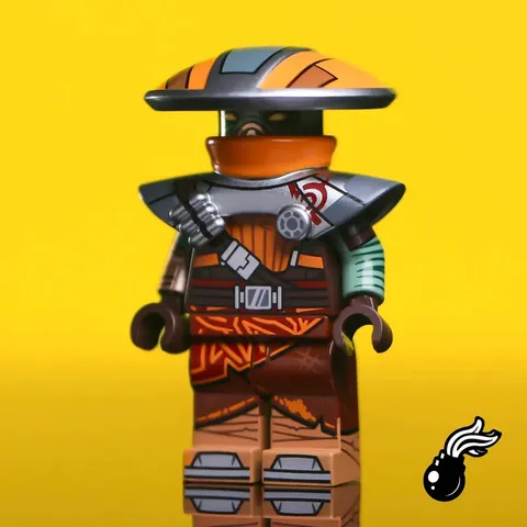 LEGO Star Wars BrickBangers Custom The Silent Hunter Embo Pad Minifigure NEW