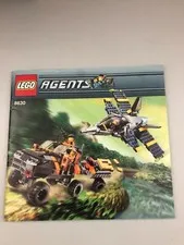 Lego Agents 8630 Gold Hunt Instruction Manual Good Condition