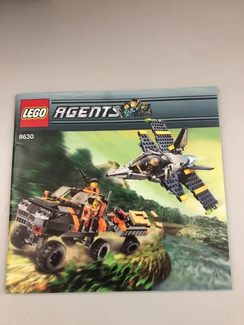 Lego Agents 8630 Gold Hunt Instruction Manual Good Condition