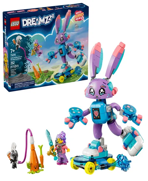 LEGO 71490 DREAMZzz Izzie and Bunchurro the Gaming Bunny Toy Building Set NEW