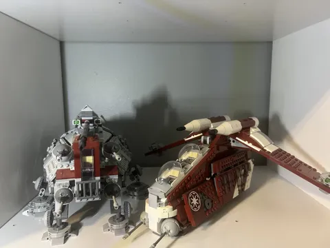 LEGO Star Wars Republic Gunship & AT-TE Walker Set Perfect Condition 100%
