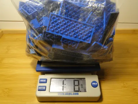 Lego Blue Navy Dark Light Parts Pieces Bricks Plates Lot
