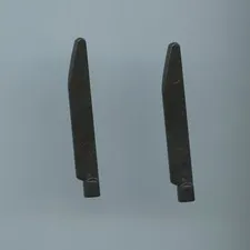 Star Wars LEGO x 2 Black Minifigure, Weapon Sword Blade Bar End Darksaber