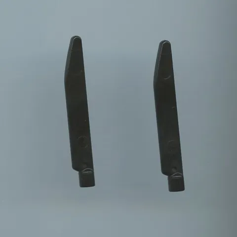 Star Wars LEGO x 2 Black Minifigure, Weapon Sword Blade Bar End Darksaber