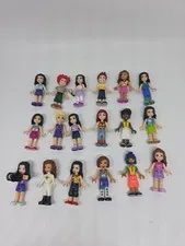 LEGO Friends Black & Brown Minifigures people lot of 18